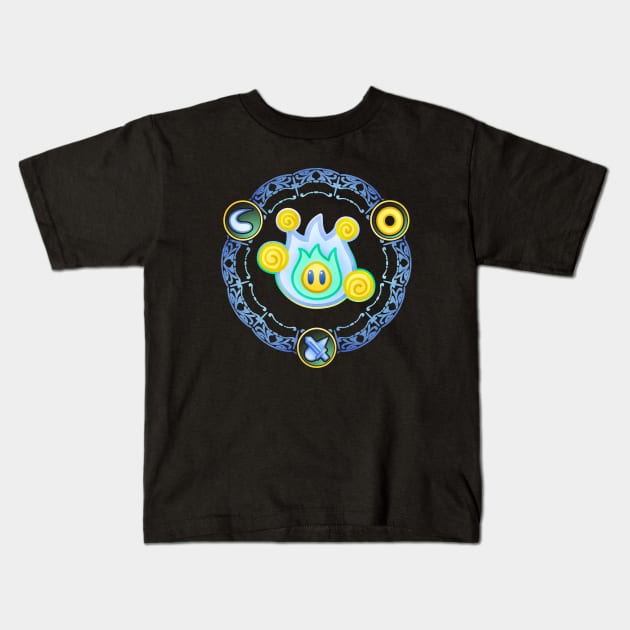 Lumina Wisp Kids T-Shirt by Kari Likelikes